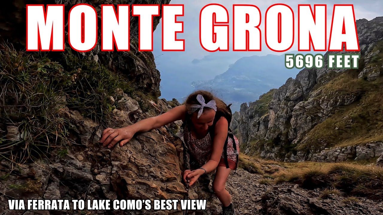 Climbing Monte Grona, best view over Lake Como!