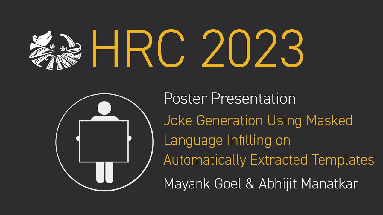 Goel & Manatkar, Poster Presentation HRC 2023