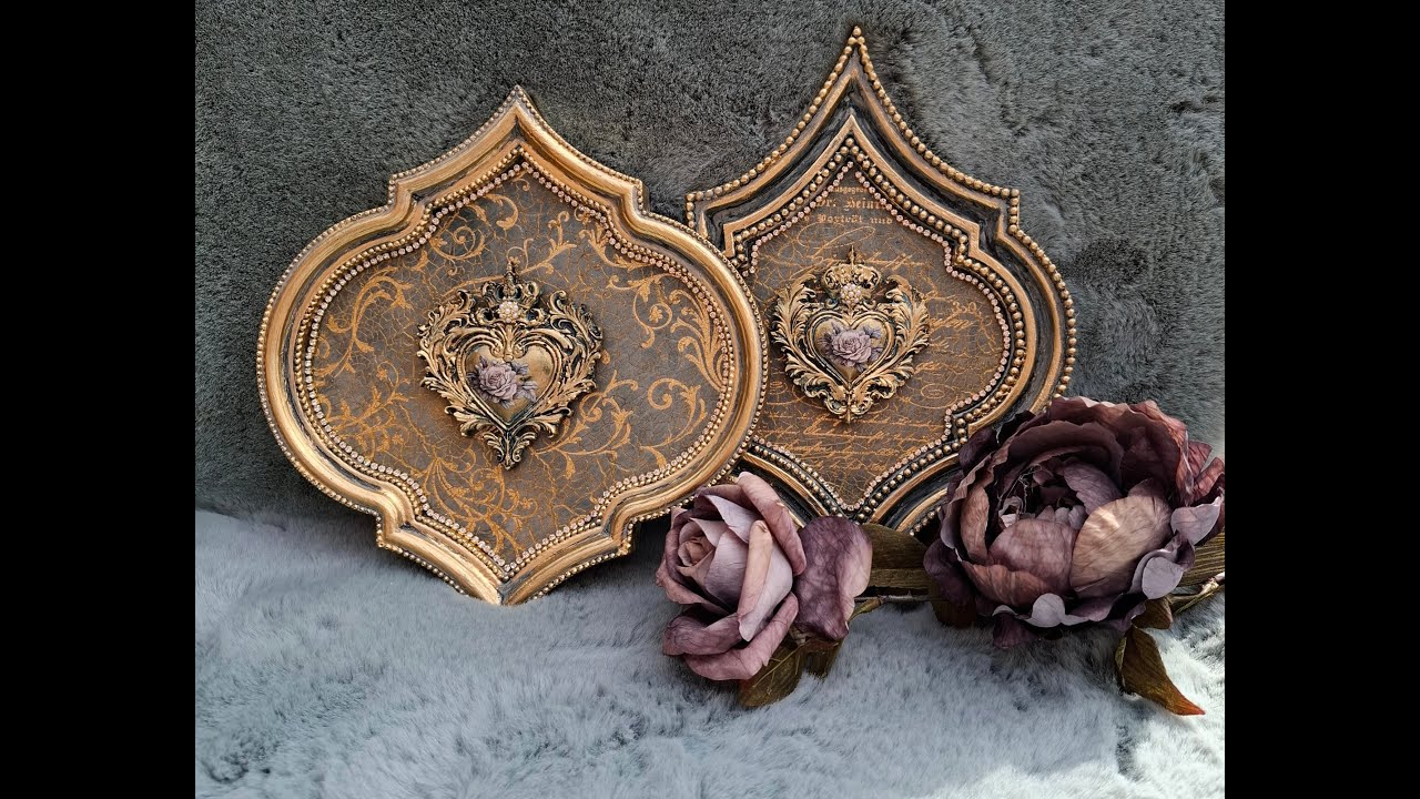 Anleitung Prunkvolle Arabesque-Rahmen - Instructions for magnificent Arabesque frames