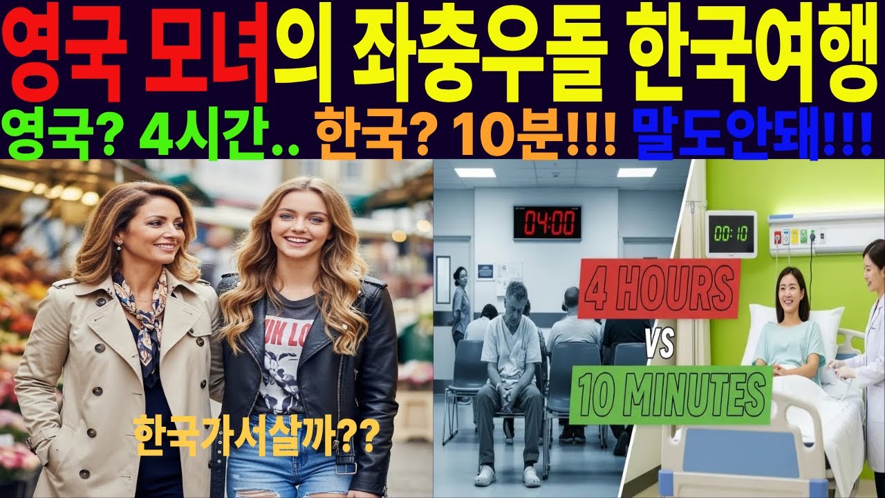[해외감동사연] 미녀모녀의 좌충우돌 한국여행 4시간vs10분