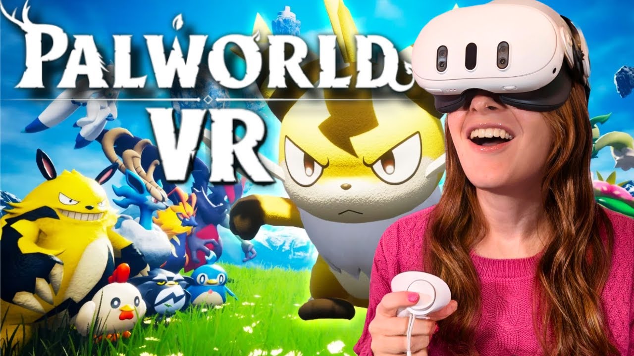 PALWORLD в VR просто СНОСИТ КРЫШУ! Вид от первого лица и управление движением с модом UEVR