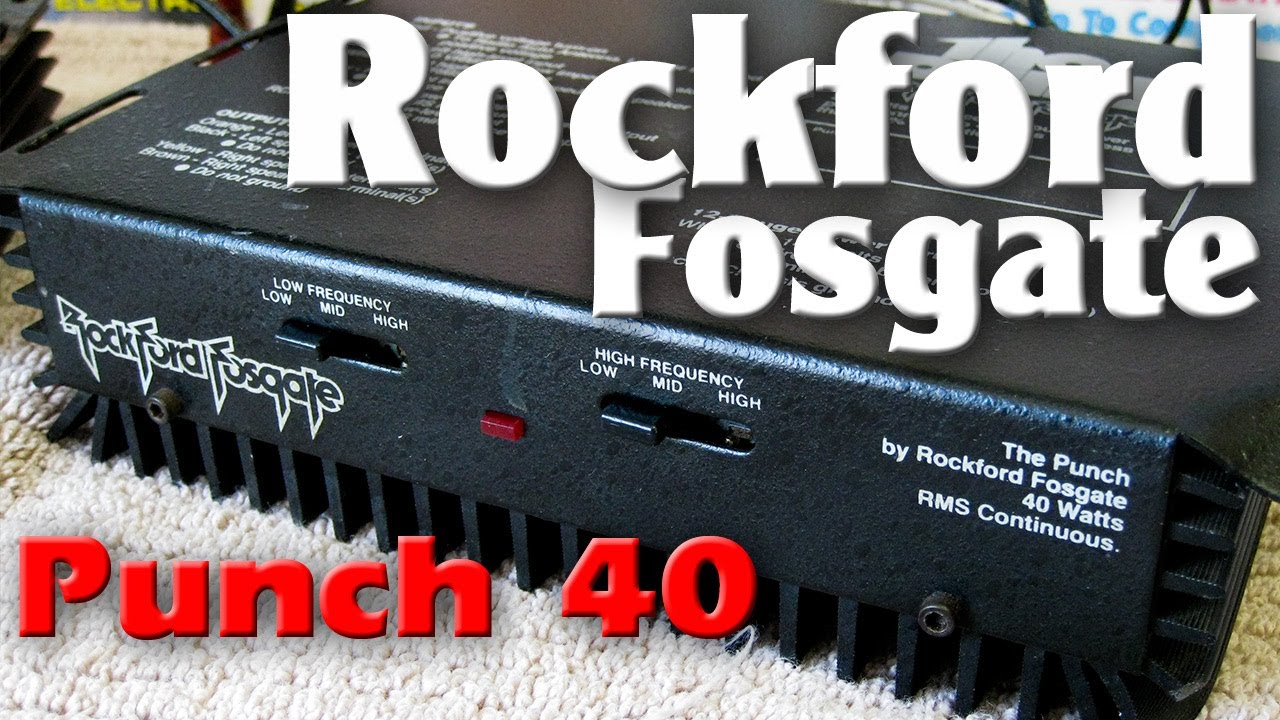 Rockford Fosgate Punch 40 Slider Amp Test for Buyer OldSchoolStereo.com Old School