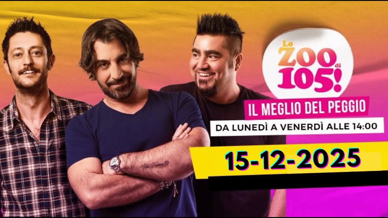 Radio 105 Lo Zoo  - Luned&igrave; 15 Dicembre 2025