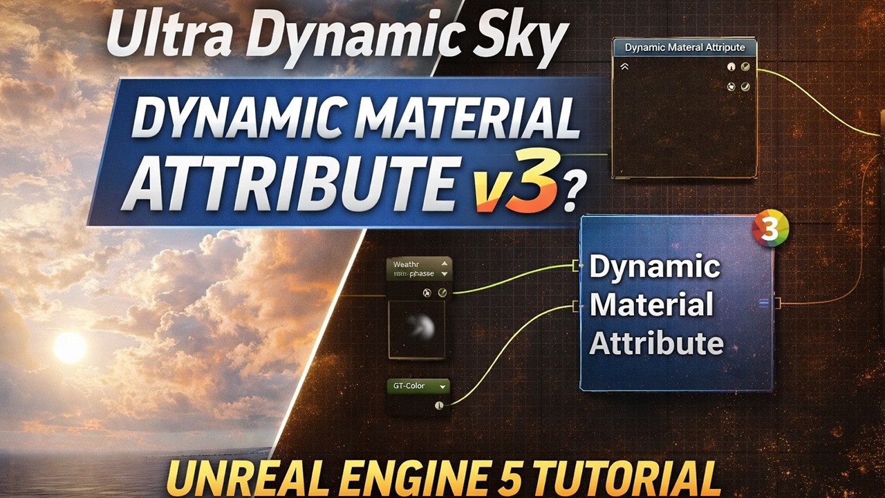 Ultra Dynamic Sky Dynamic Material Attribute v3 &mdash; How to Use It (UE5 Tutorial)