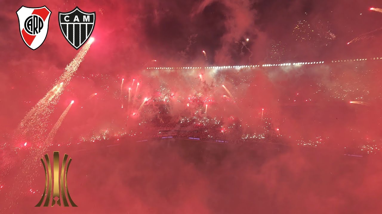 El mejor recibimiento en la historia del fútbol mundial. River Mineiro Libertadores 24 Semi vuelta