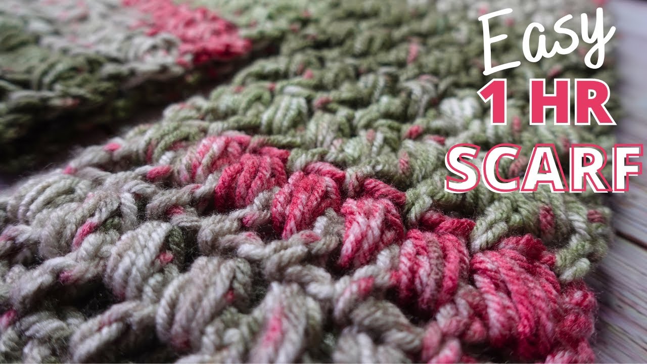 Crochet Scarf for Beginners (Take 35) | How to Crochet Super Easy TEXTURED SCARF in 1 hour!