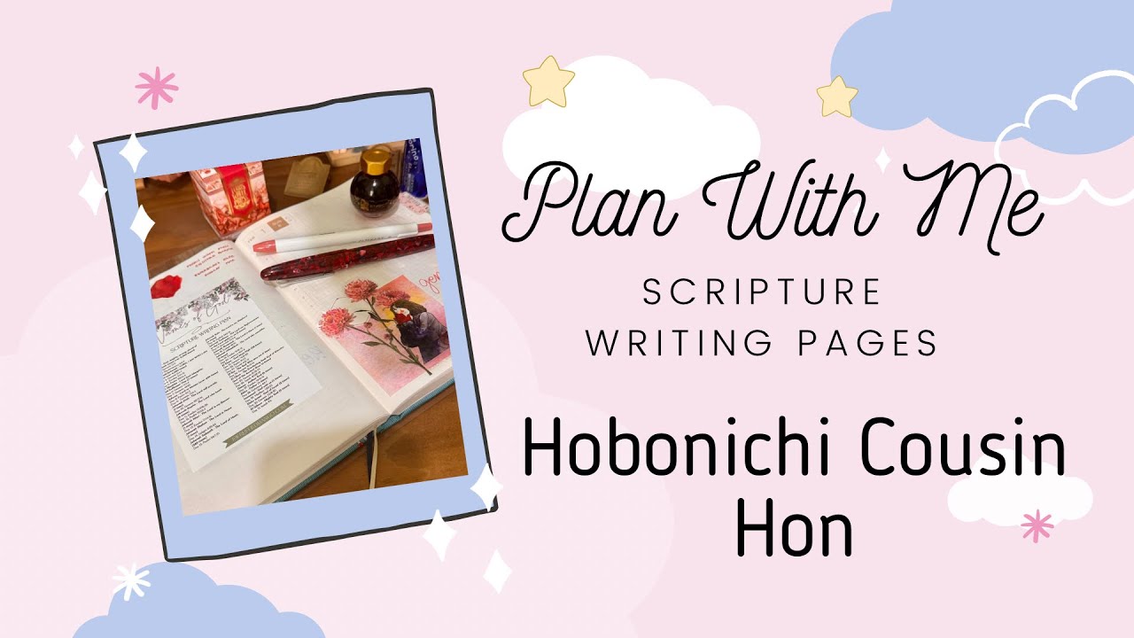 PLAN WITH ME | Scripture Writing Pages | Honobichi Cousin Hon