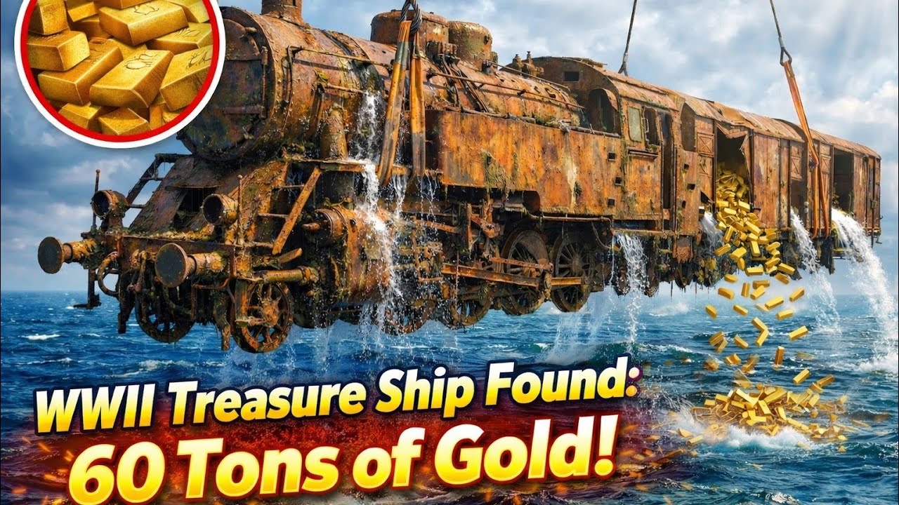 Salvaging WWII Treasure Ship Carrying 60 Tons of Gold, Buried for a Century Beneath the Ocean Floor!