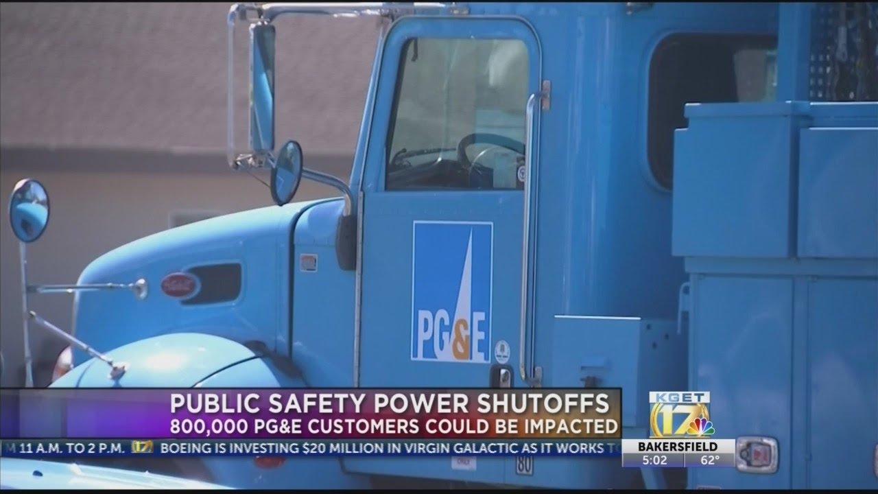 PG&E Public Safety Power Shutoffs