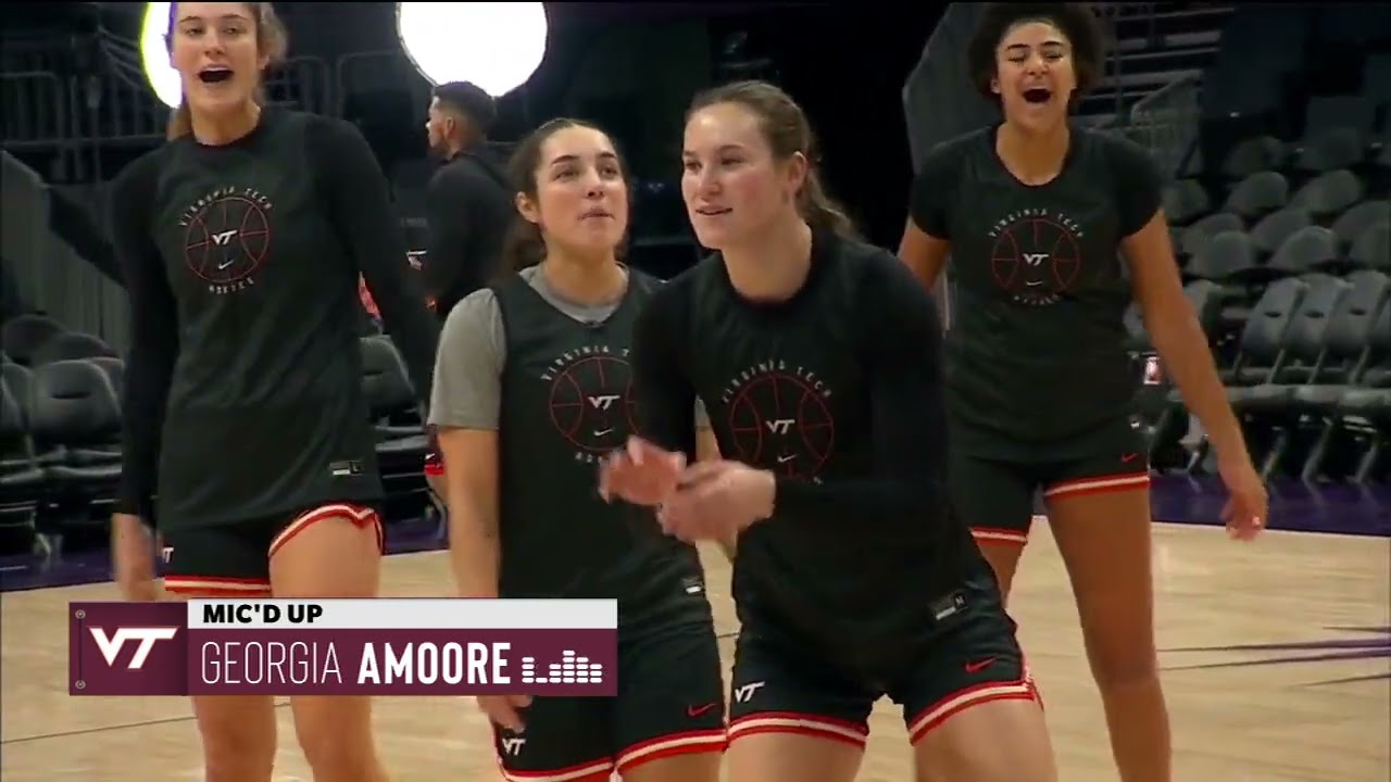 WBB: Georgia Amoore mic'd up at shootaround (Nov. 9, 2023)