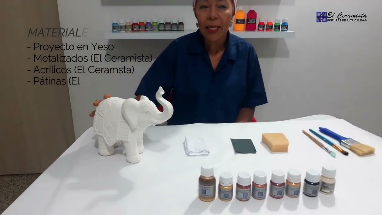 APRENDE A PINTAR UN ELEFANTE METALIZADO  🐘✨