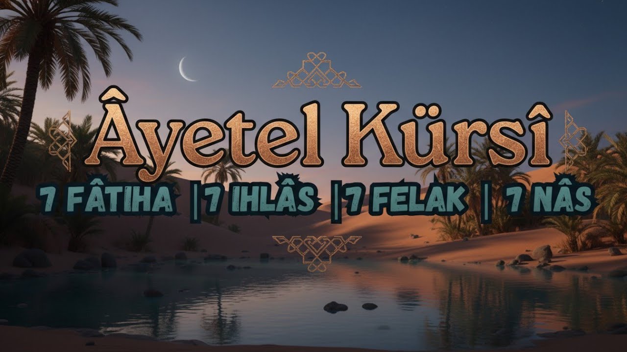Rukye Ayetleri, 7 Fatiha, 7 Ayetel Kursi, 7 Ihlas, 7 Felak, 7 Nas