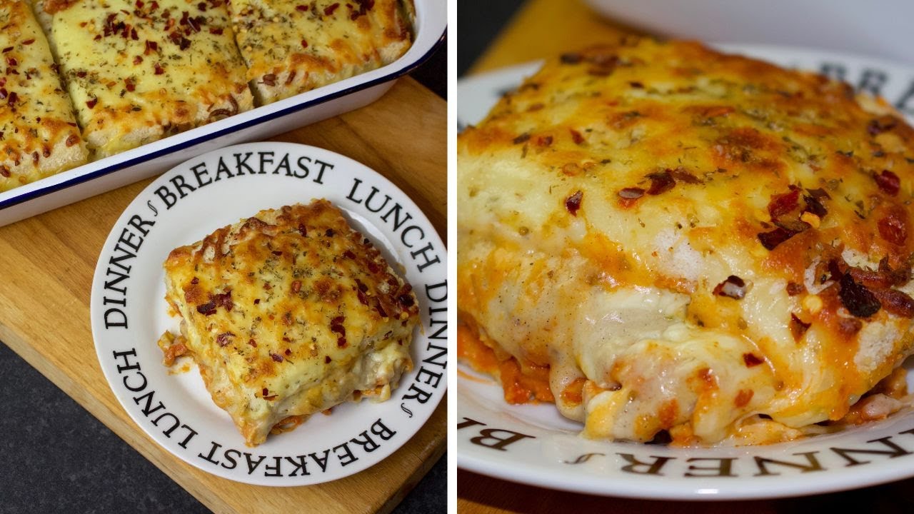 Bread Lasagna Recipe || Lazania || Lazania Recipe || Lasagna Recipe || Lunchbox Recipe in Urdu