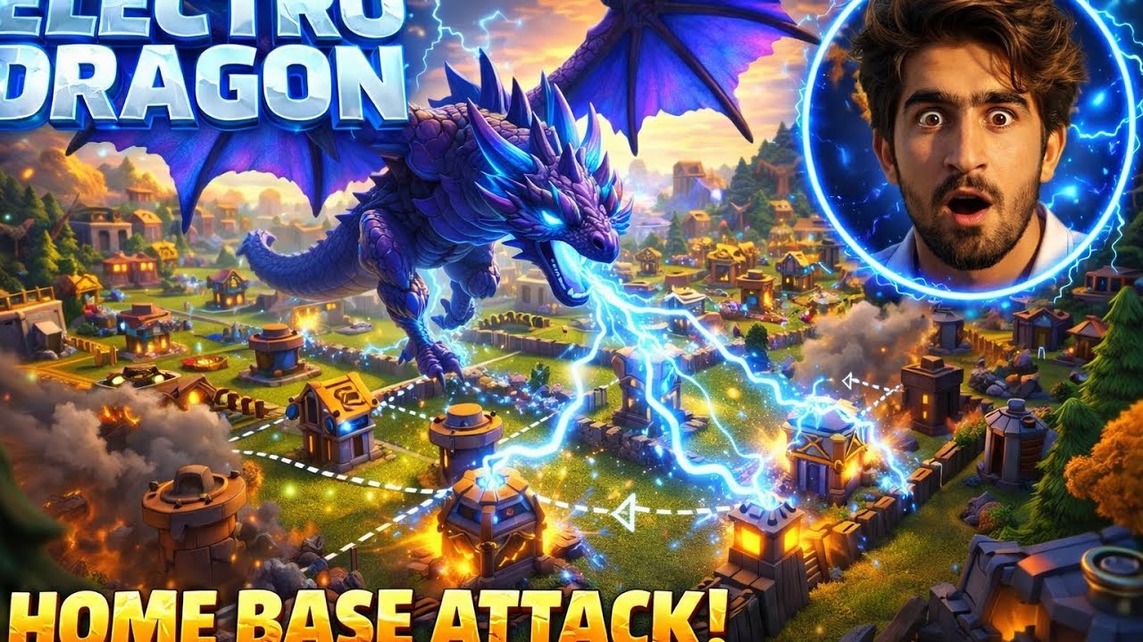 Electro Dragon Attack on Home Base 😱 | Clash of Clans Easy 3 Star Strategy | Explained