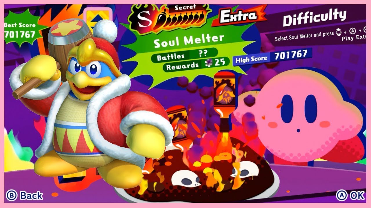 Kirby Star Allies | Soul Melter Extra With King DeDeDe