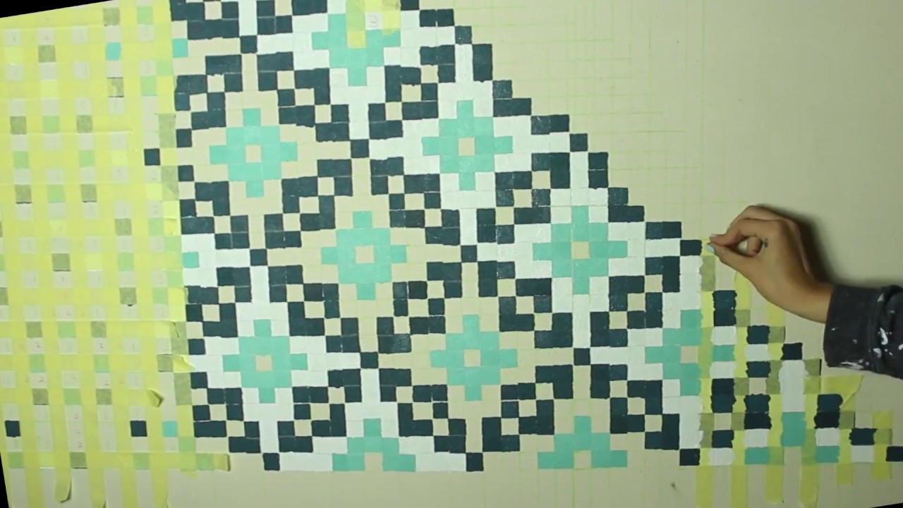 Making a Large Mosaic/ Pixel Painting Inspired from the Golestan Palace