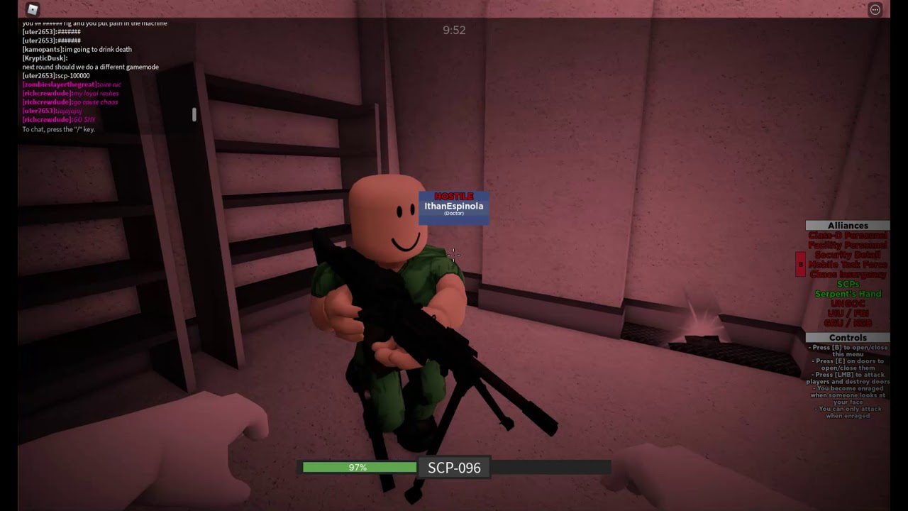 SCP-096 gameplay! Roblox SCP rBreach