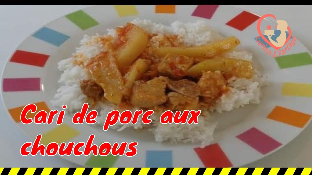 Cari de porc aux chouchous réunionnais vous connaissez ? Allez, rendez-vous en cuisine.