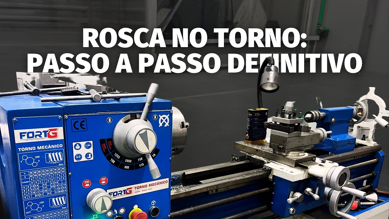 Repasse de rosca no TORNO MECÂNICO | FrenoDiag Curitiba