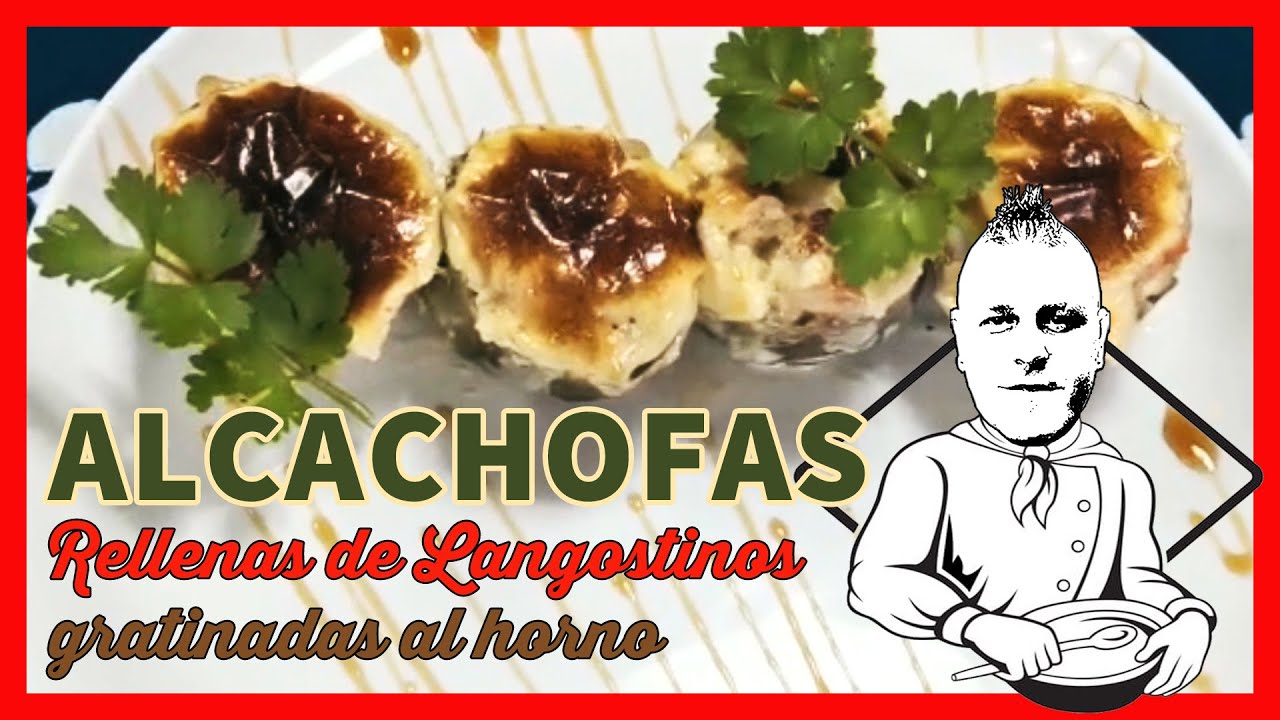👉ALCACHOFAS Rellenas de Langostinos.😋 Vídeo-RECETA 🔝 muy FÁCIL!!! paso a paso😋2020