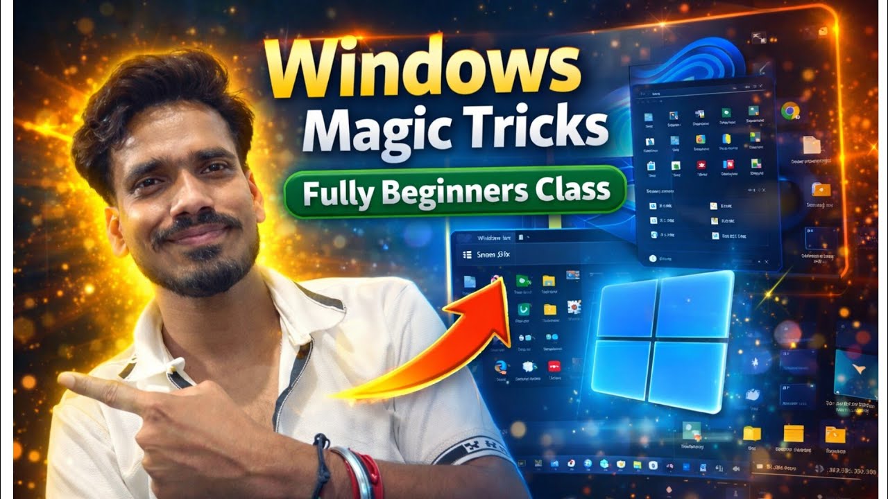 Windows Magic Tricks 🔥 Beginner to Pro || Windows Tutorial in Hindi || Windows 11 