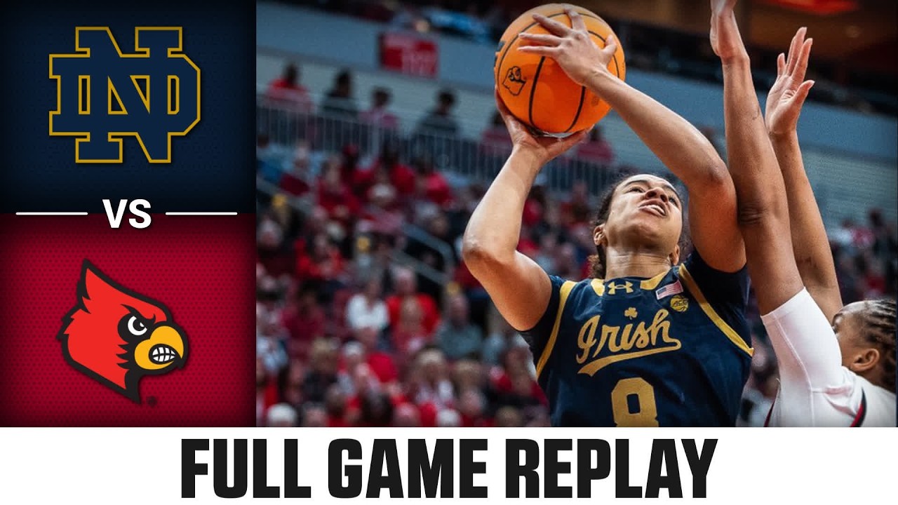 Notre Dame vs. Louisville Full Game Replay | 2025-26 ACC Women's Basketball
