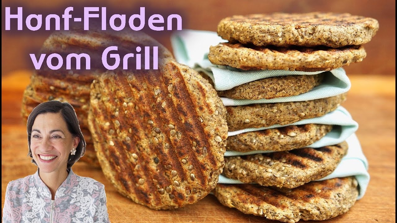 Brot grillen | Hanf-Fladen vom Grill - mit Dagmar von Cramm