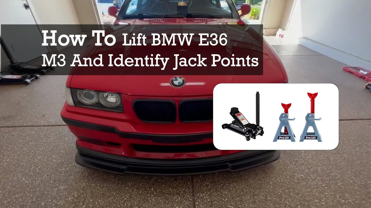 How To Lift Up BMW E36 M3 And Identify Jack Pad and Lift Points
