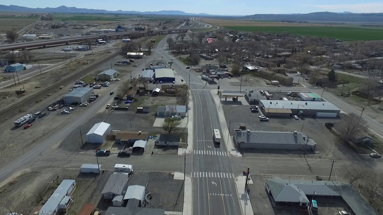 Drone flight over Lovelock Nevada