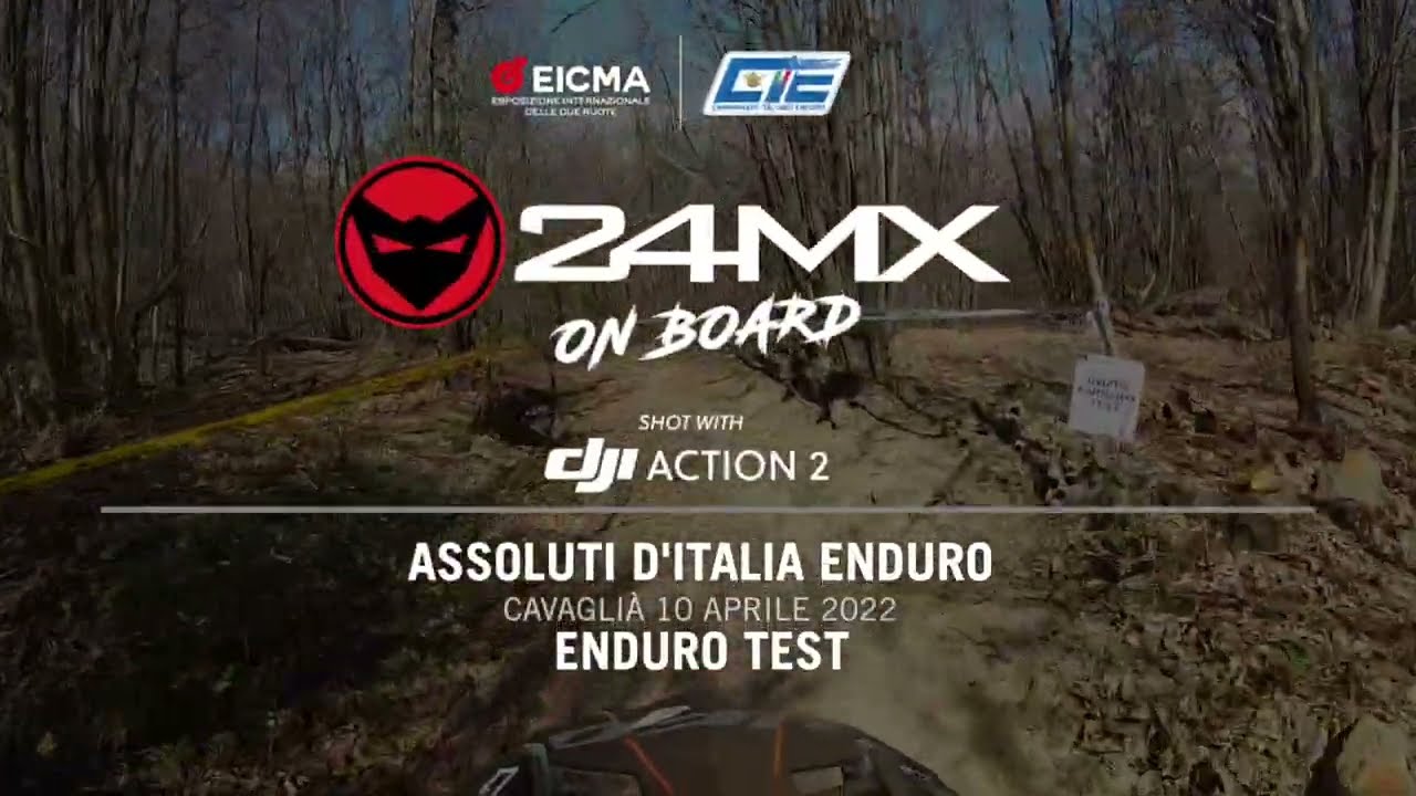 - ON BOARD CAMERA DJI Action 2 - ENDURO Test #24MX - Assoluti d'Italia Enduro #Eicma - CAVAGLIA'
