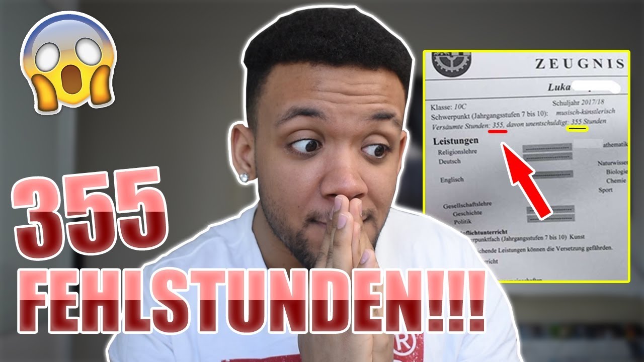 355 FEHLSTUNDEN!!! 😱😂 | Ich reagiere auf eure Zeugnisse! | Leeroy Matata