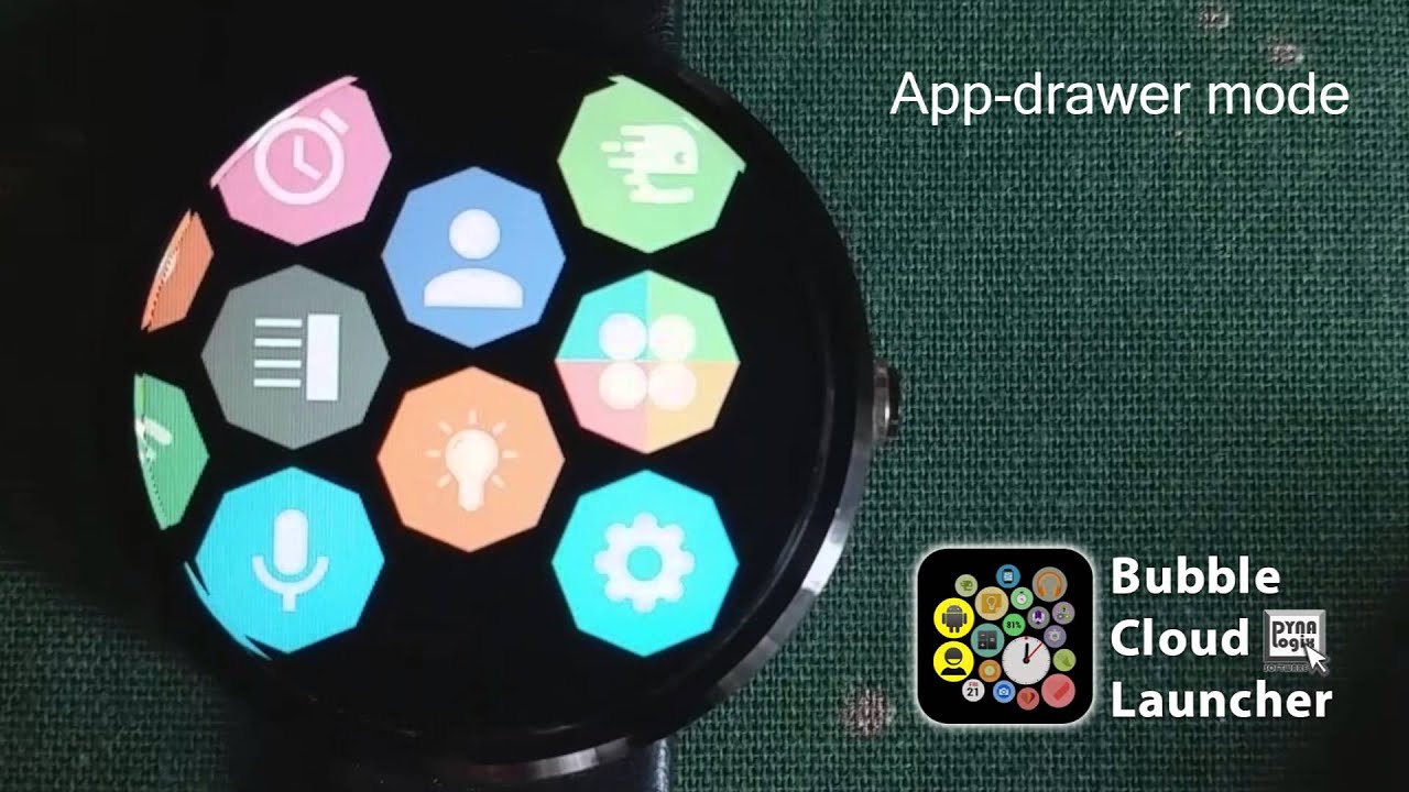 [v5.06] App Drawer in Bubble Cloud Launcher for Android Wear