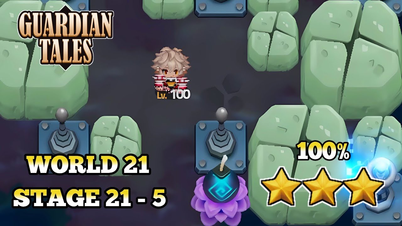 Guardian Tales 21-5 Normal 100% Complete - Situs Ekskavasi Reruntuhan