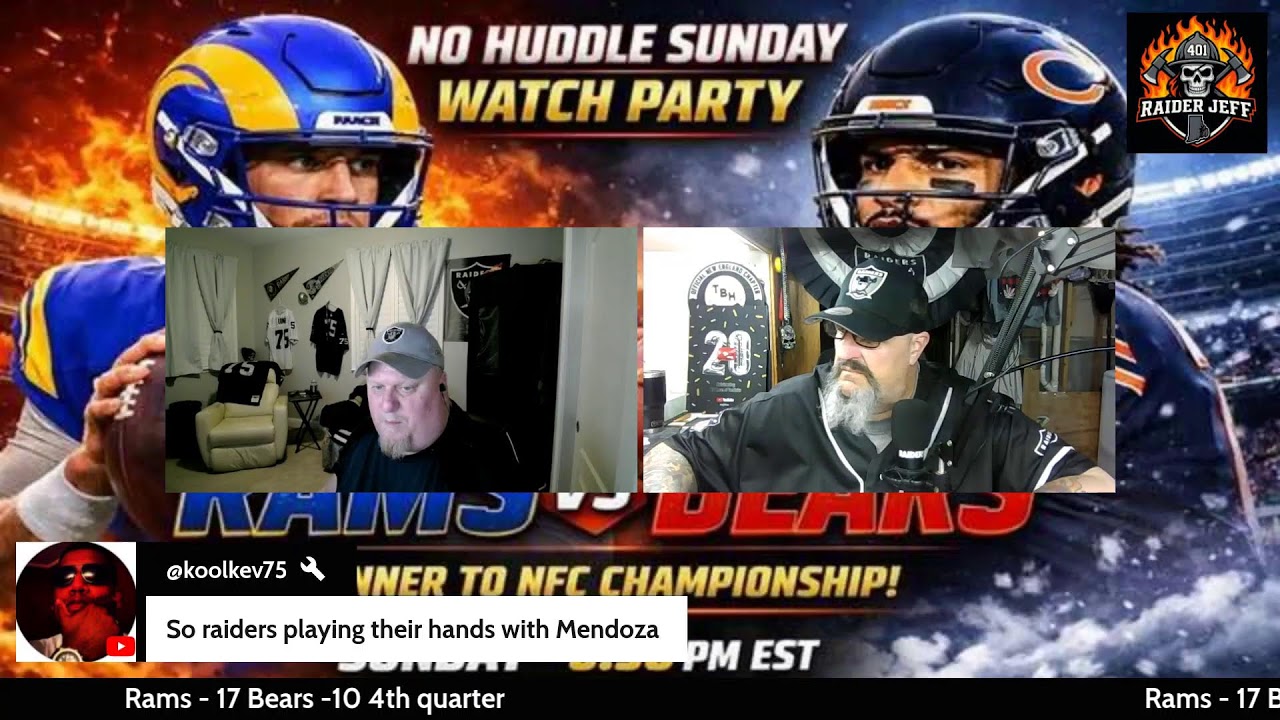 NO HUDDLE SUNDAY WATCH PARTY 🚨 Rams @ Bears | Winner to NFC Championship | 6:30PM EST