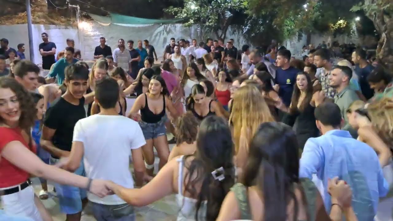 6) TO GLENTI Καραβόσταμο 2024 Ikaria Island Greece, Karavostamo Village Live FOLK Fest FULL HD