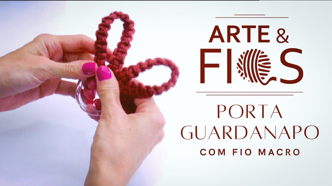 Arte & Fios - Porta Guardanapo em Macramé com fio Macro