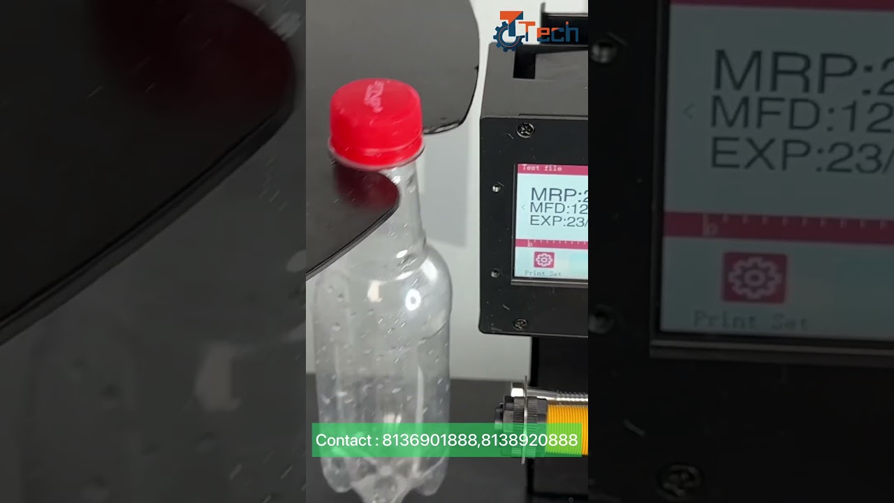 BOTTLE BATCH CODING MACHINE   l  Bottle coding