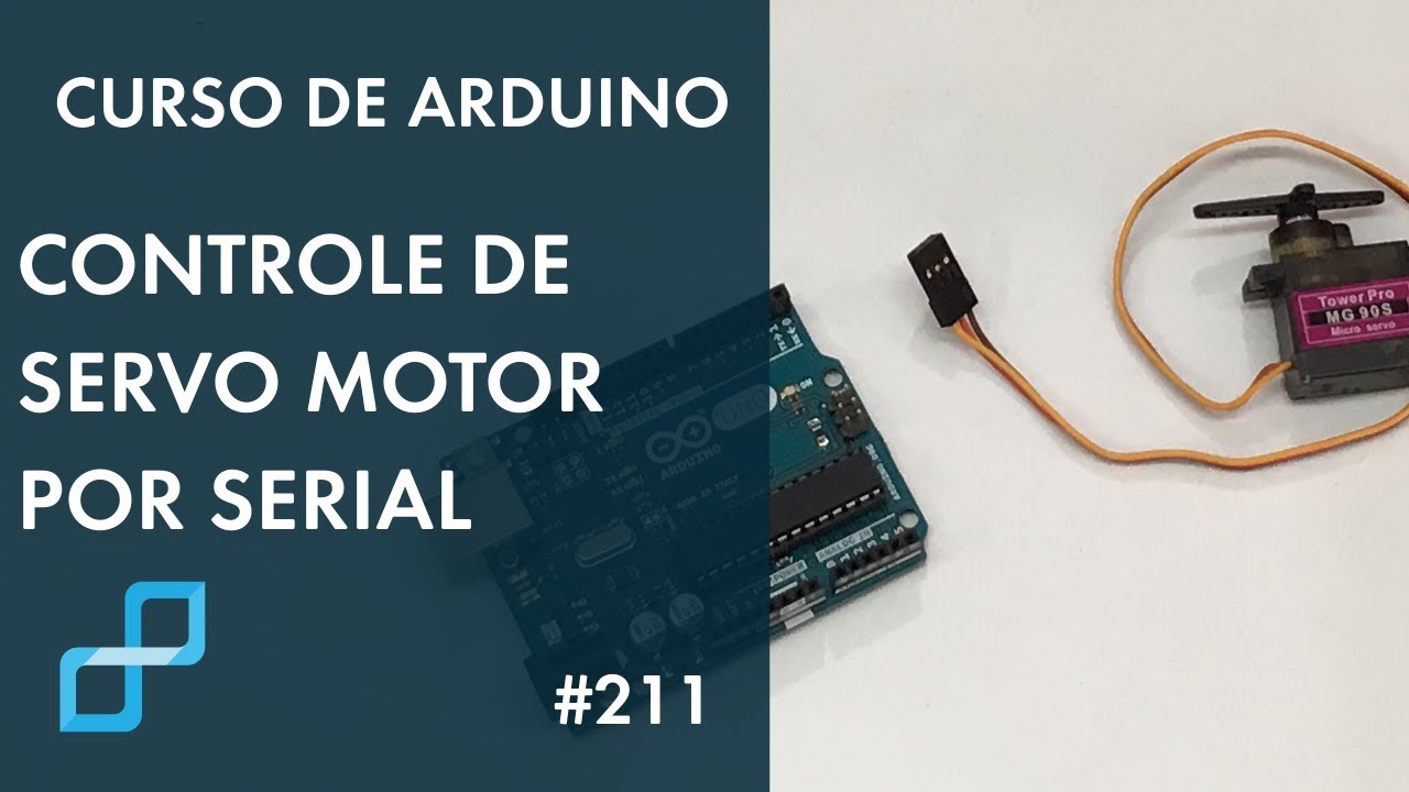 CONTROLE DE SERVO MOTOR VIA SERIAL | Curso de Arduino #211