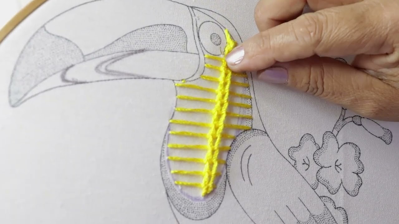 👀¡BORDA un TUCAN FÁCIL!😍 BORDADOS FACILES 348