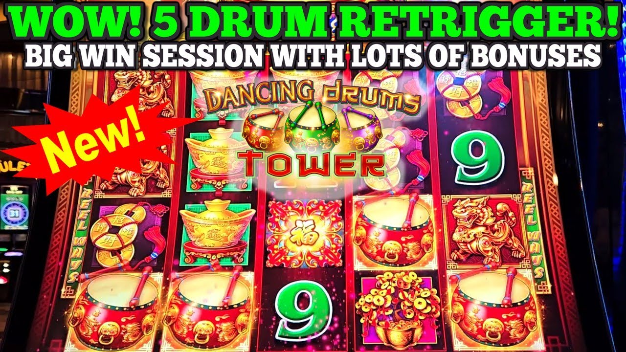 ВАУ! ЭТОТ СЛОТ БЫЛ В ОГНЕ! СЕССИЯ БОЛЬШИХ ВЫИГРЫШЕЙ! 5 DRUM RETRIGGER НА НОВОМ СЛОТЕ DANCING DRUM...