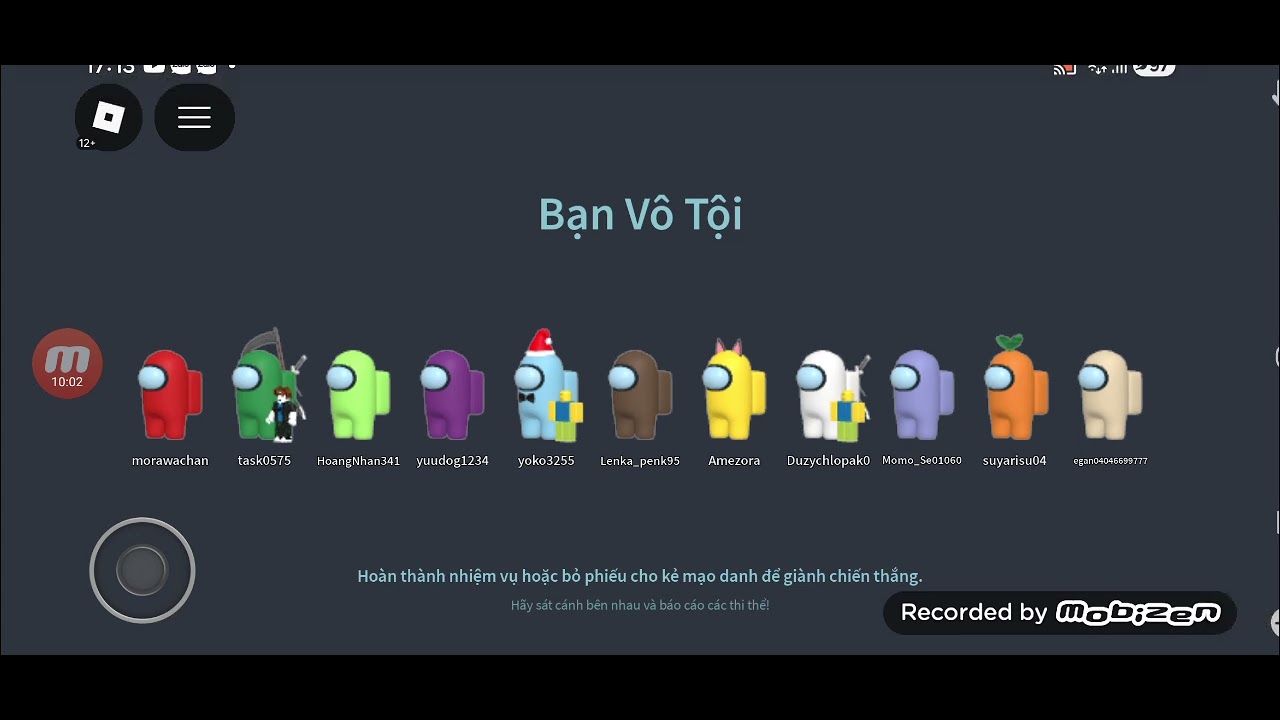 Chơi among us trong roblox