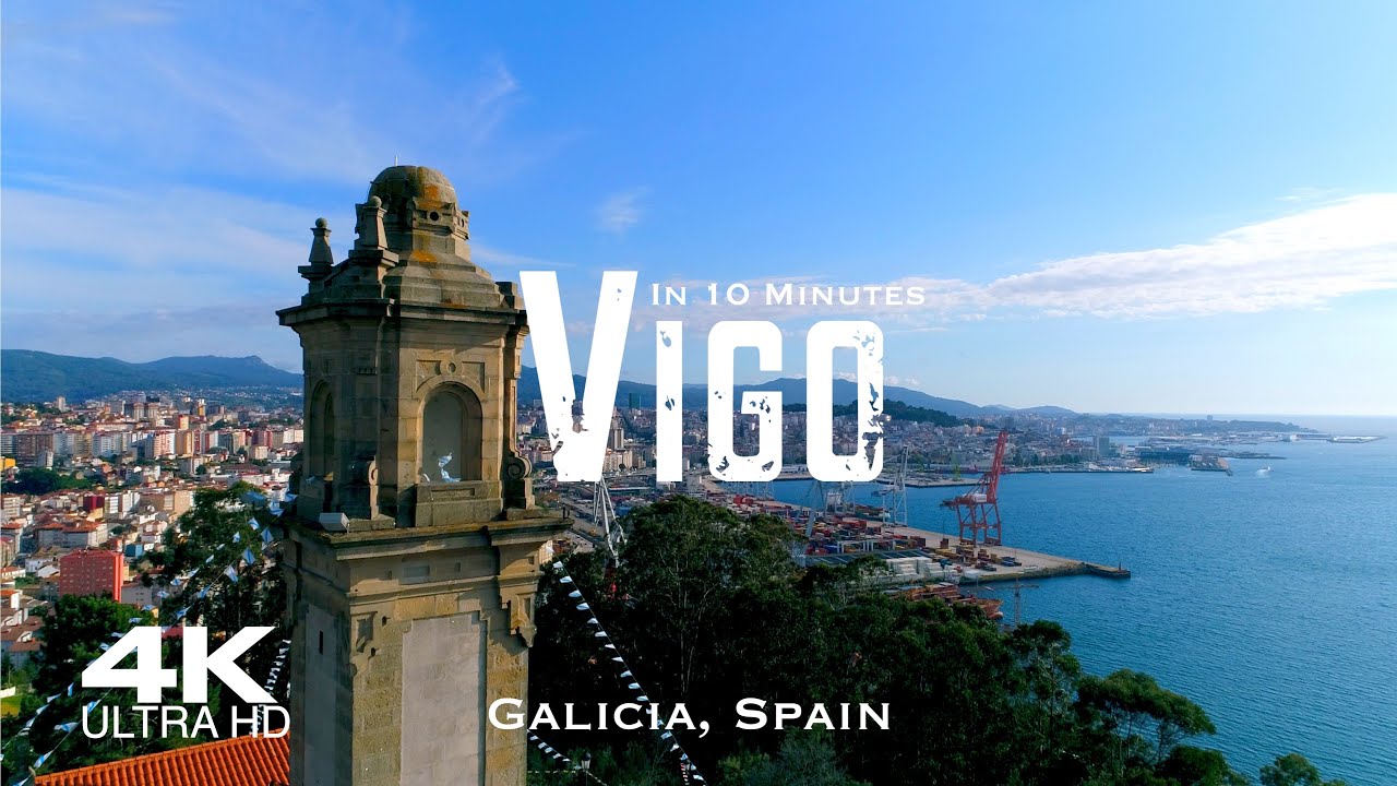 VIGO 🇪🇸 Drone Aerial 4K Drones Lavadores Sárdoma | Galicia Spain España