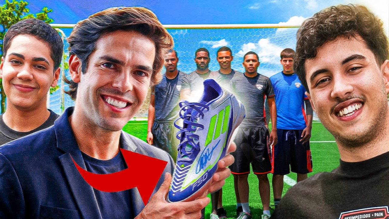 DESAFIO VALENDO UMA CHUTEIRA AUTOGRAFADA DO KAK&Aacute;! VOC&Ecirc; N&Atilde;O VAI ACREDITAR QUEM GANHOU!👀