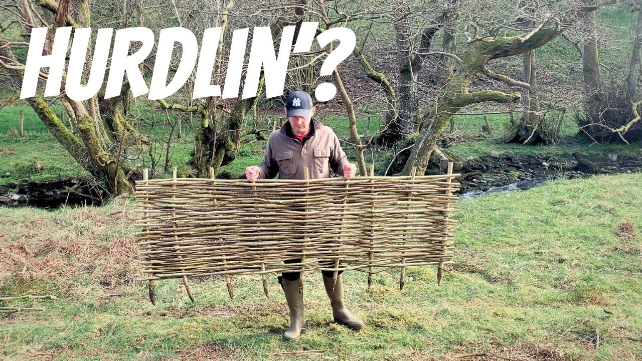 Hazel Hurdle, how to make a simple woven panel