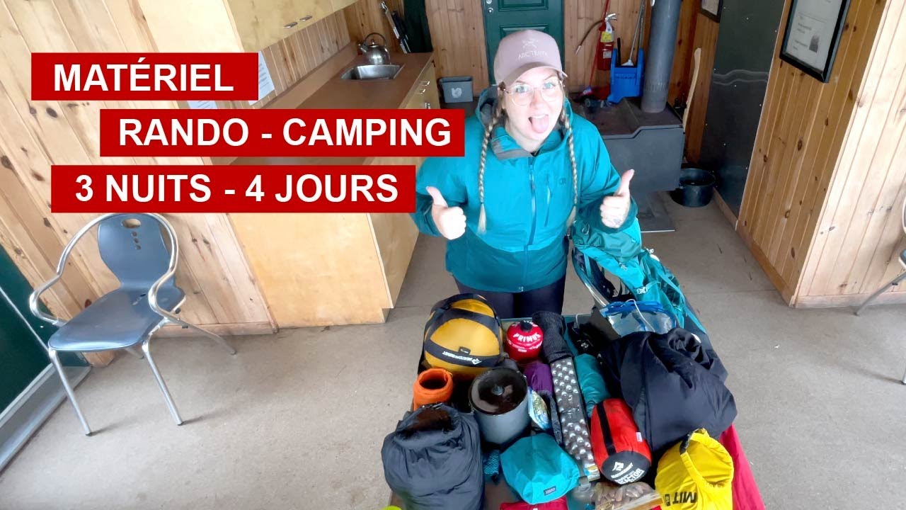 Randonnée en camping - TOUT MON MATÉRIEL
