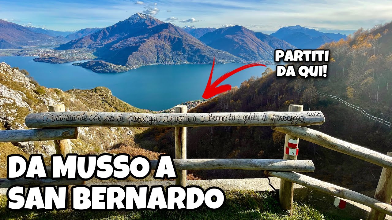ESCURSIONE sul LAGO DI COMO - Da MUSSO a SAN BERNARDO 1100m