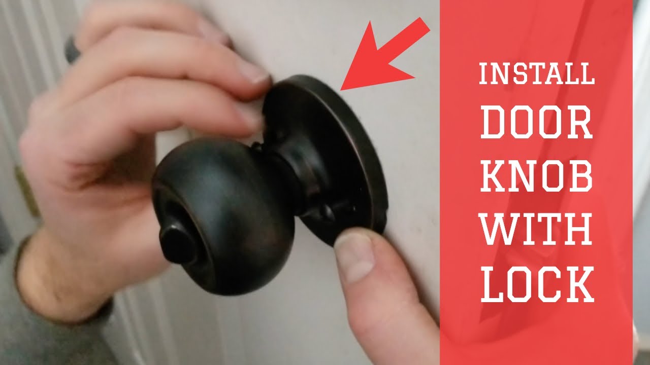 How To Install a Door Lock- AmazonBasics Entry Door Knob With Lock