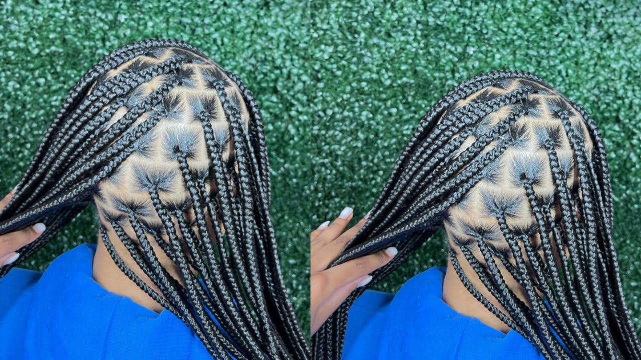 MEDIUM KNOTLESS BOX BRAIDS | Watch me work!!