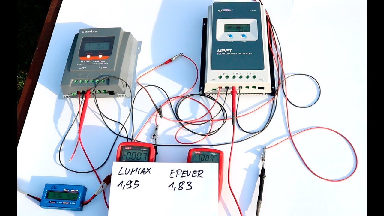 Test Lumiax MPPT VS Tracer MPPT