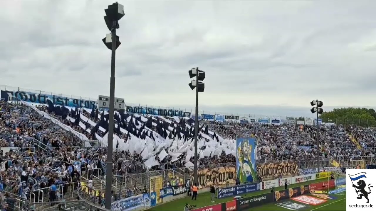 TSV 1860 München - Dynamo Dresden (07.10.2023, Choreographie Westkurve)